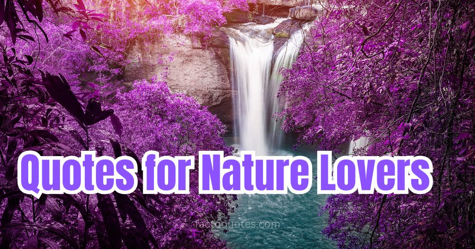 Nature Lovers quotes