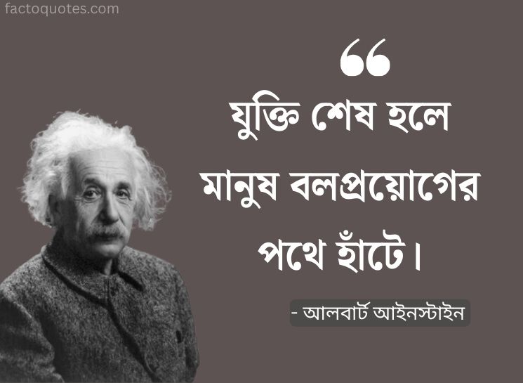 Albert Einstein Bani in Bengali