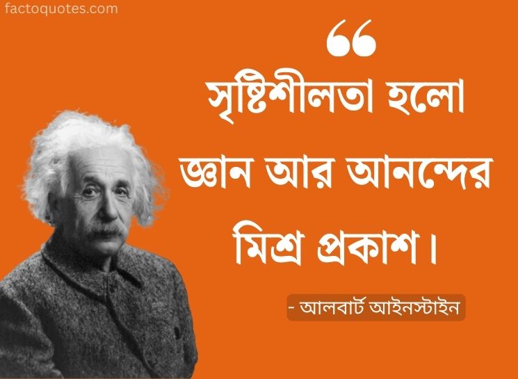 Einstein Quotes in Bengali On Creation