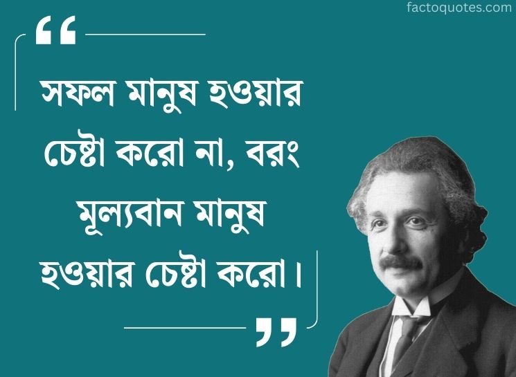 Einstein Quotes in Bengali about Success