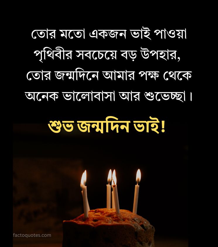 Birthday Quotes for Brother in Bengali