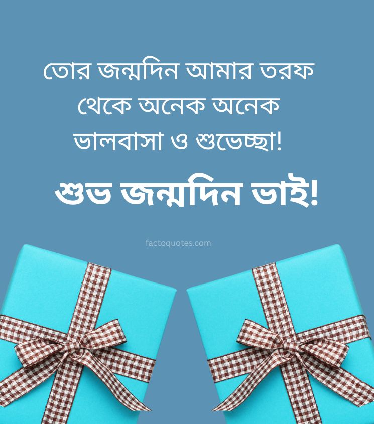 Happy Birthday Wishes for Brother in Bengali