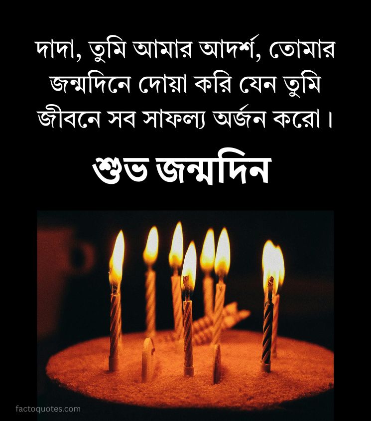 Happy Birthday Bhai Images in Bangla