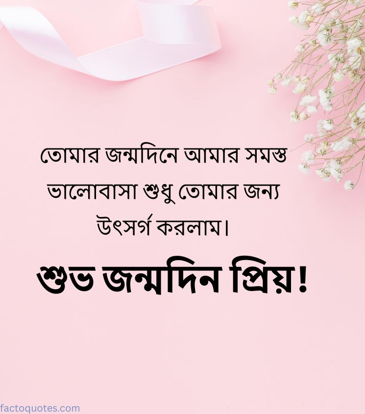 Love Birthday Pics in Bengali
