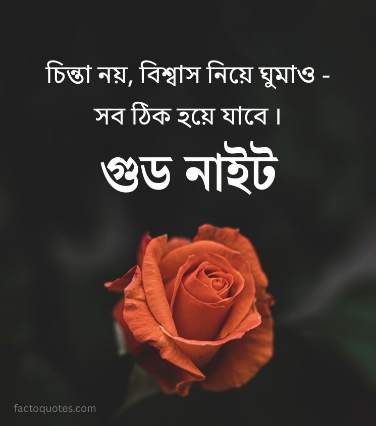Good Night Quotes in Bengali for Her