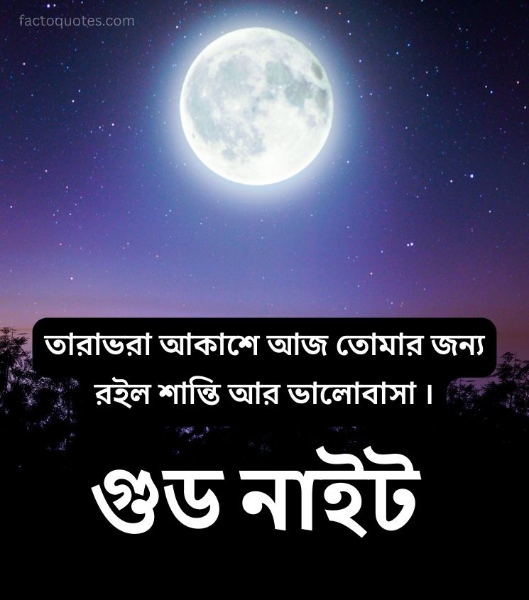 Good Night Quotes in Bengali for Friends