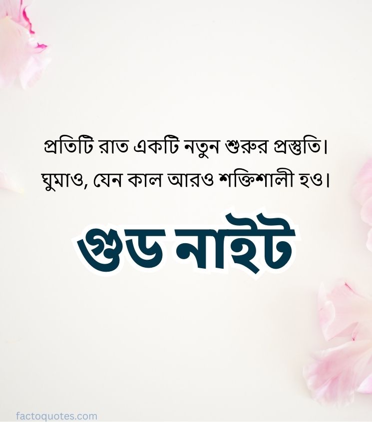 Love Good Night Quotes in Bengali