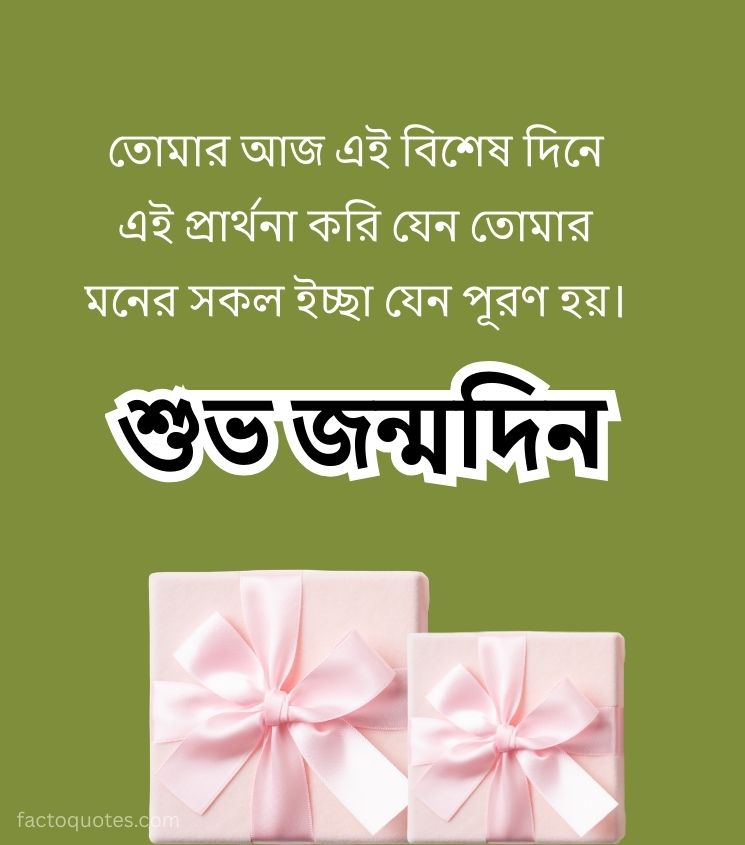 Happy Birthday Wishes in Bengali