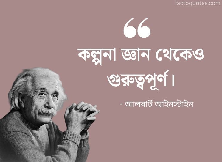 Alebt Einstein Quotes in Bengali about Imagination