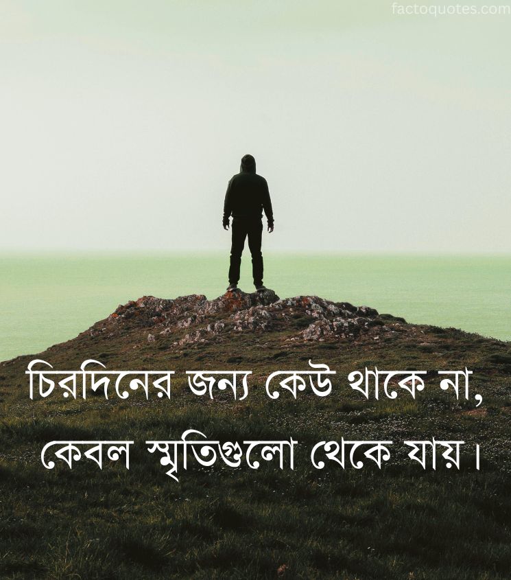 2 Line Alone Sad Love Quotes in Bengali for Status