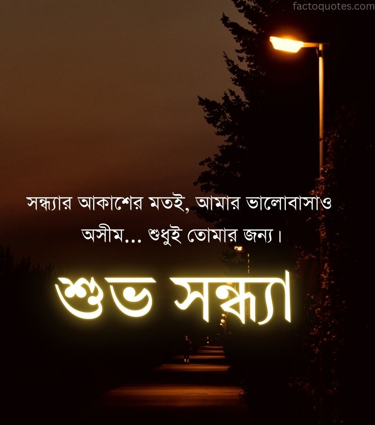 Good Evening Quotes in Bengali for Status