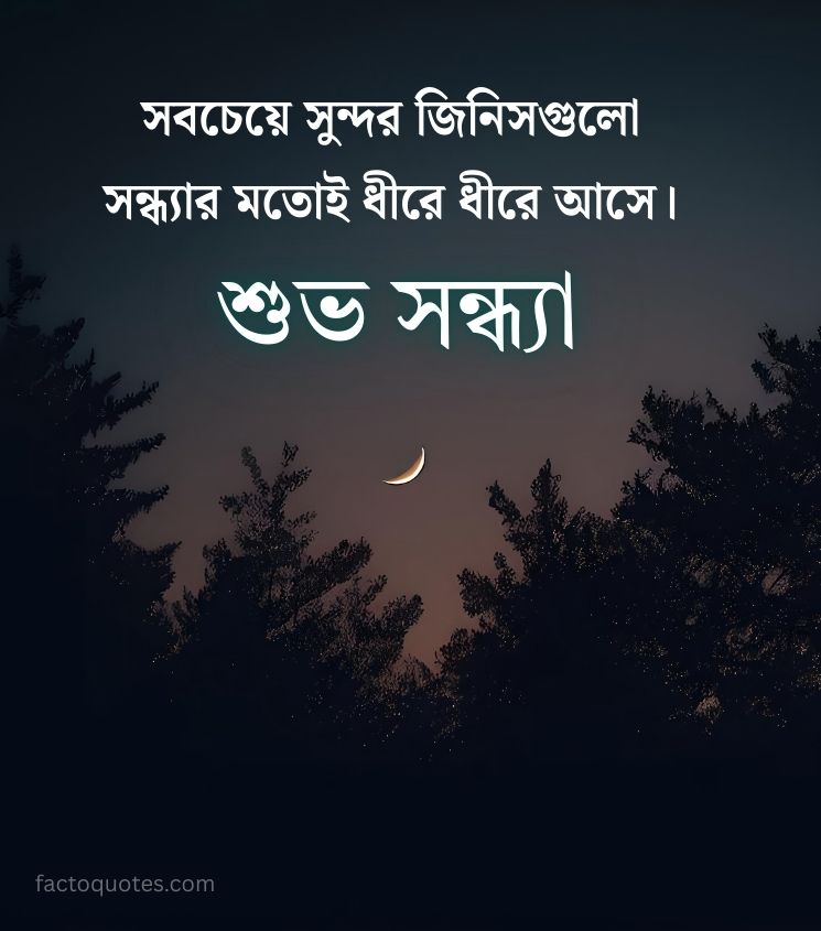 Good Evening Quotes in Bengali for Status