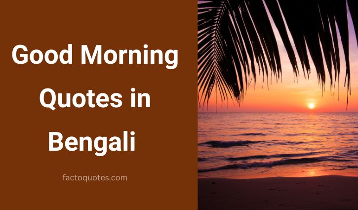 Bengali Good Morning Quotes