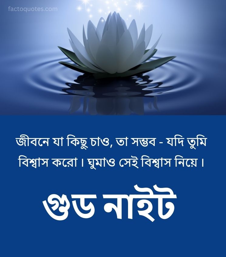 Motivational Good Night Quotes in Bengali