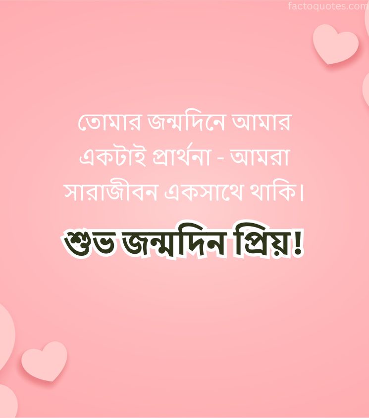 Blessing Birthday Wishes for him in Bengali