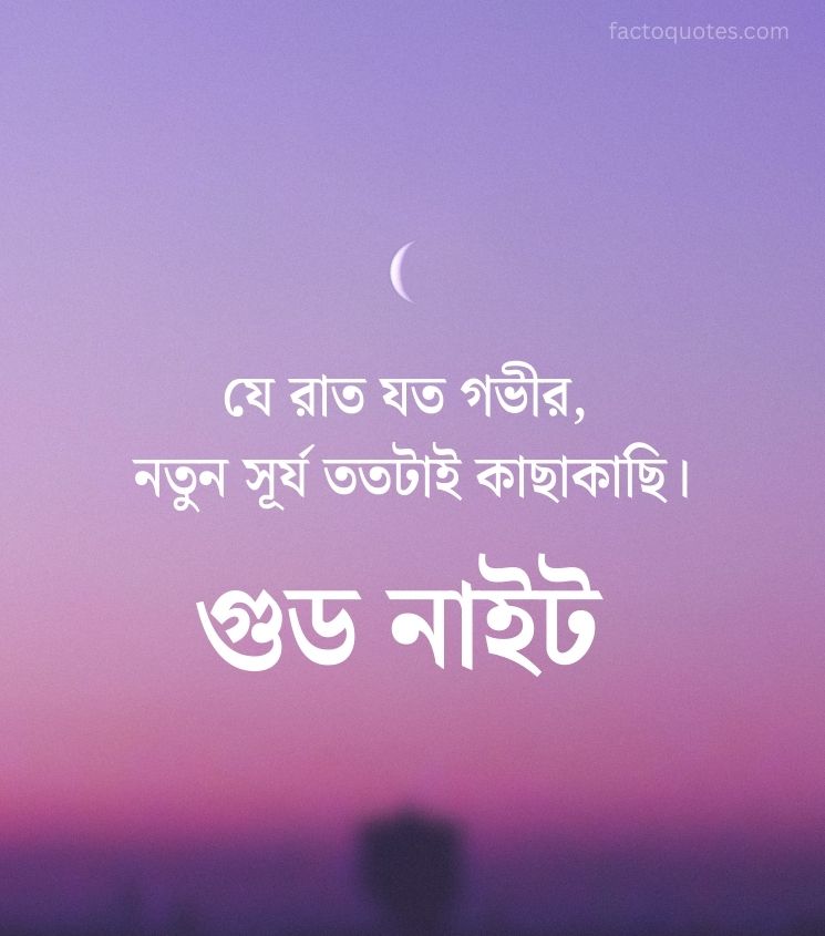 Good Night Quotes in Bengali for Status