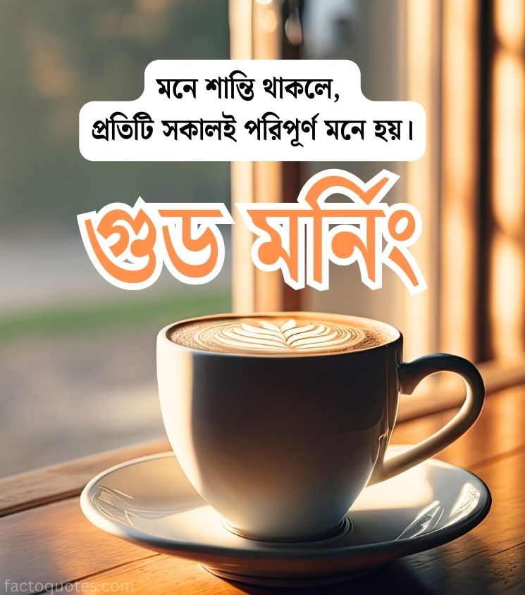 Peaceful Good Morning Quotes in Bengali