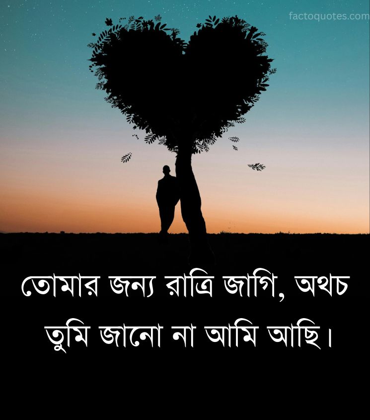 2 Line Bengali One Sided Love Quotes