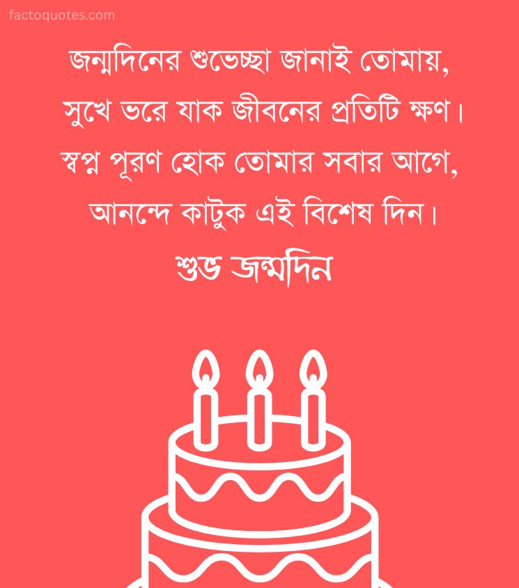 Bangla Jonmodin Shayari for Friend