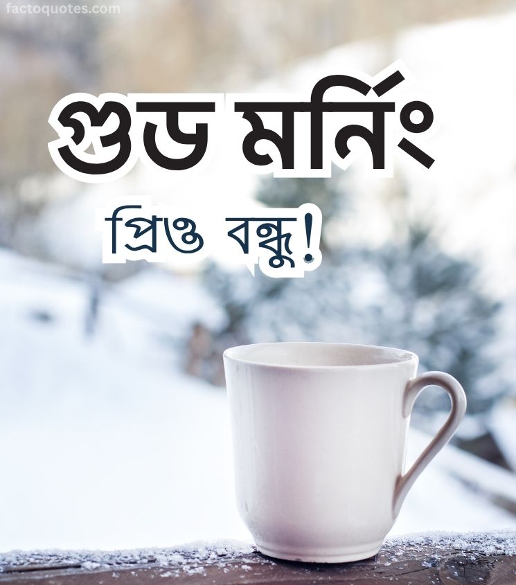 Winter Good Morning Images in Bangla for Friend