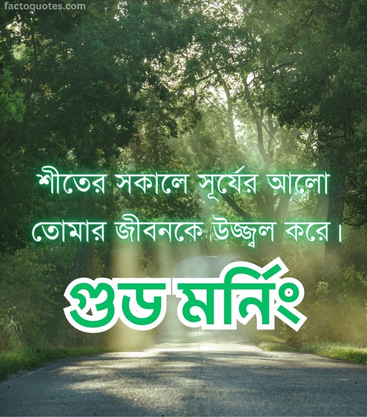 Winter Good Morning Quotes in Bengali