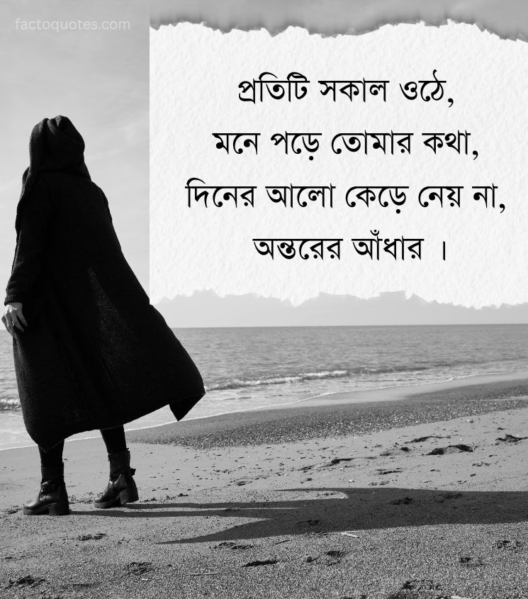 Alone Bengali Shayari Status on Sadness
