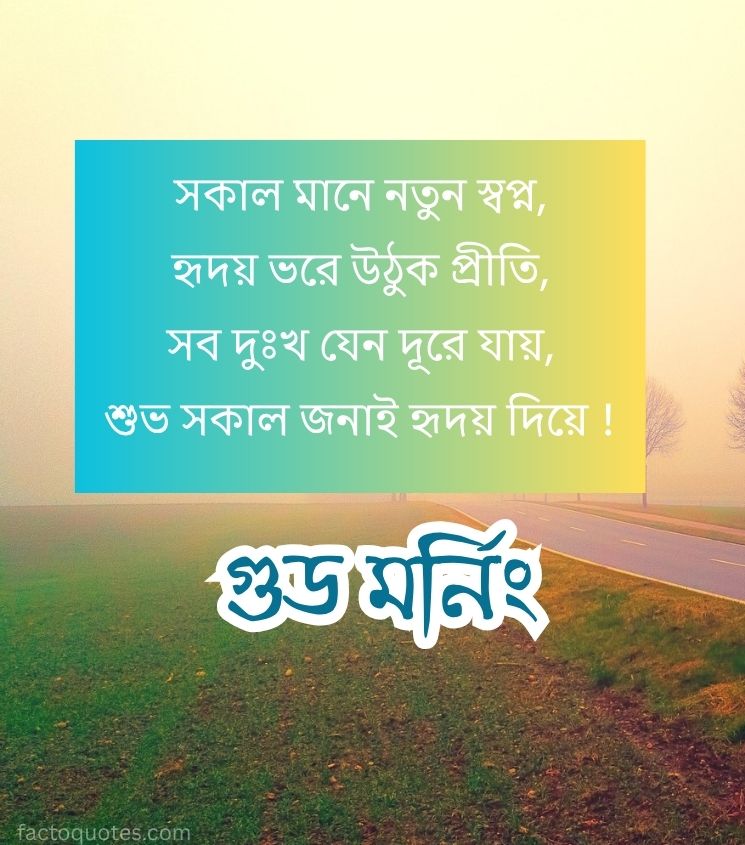 Good Morning Shayari in Bengali for Status