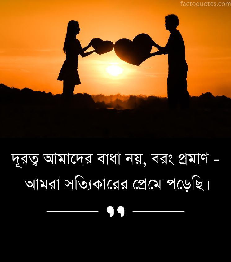 2 Line Bengali Status for Long Distance Lovers
