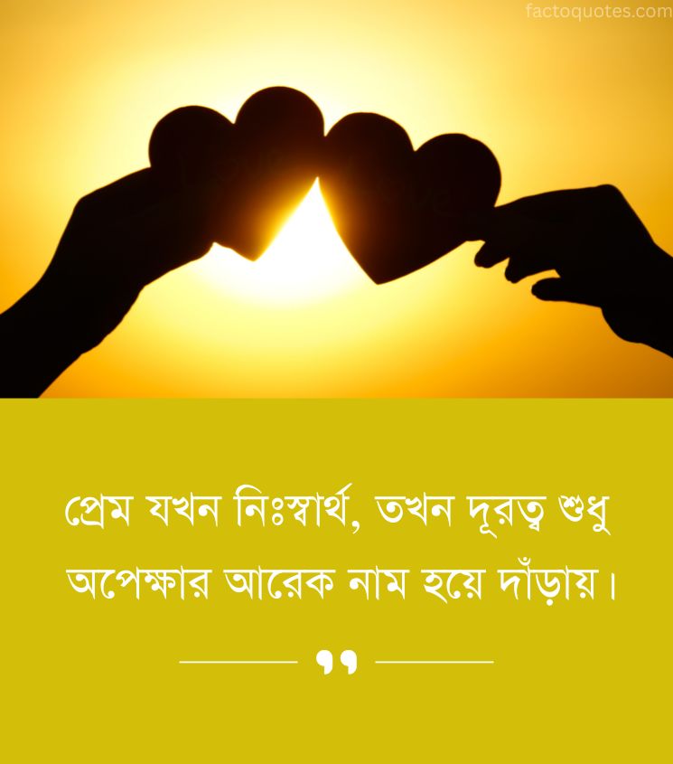 Long Distance Love Quotes in Bengali