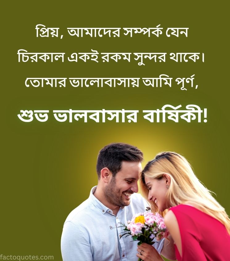 Happy Anniversary Greetings in Bengali