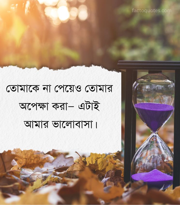 Quotes on One Sided Love in Bengali