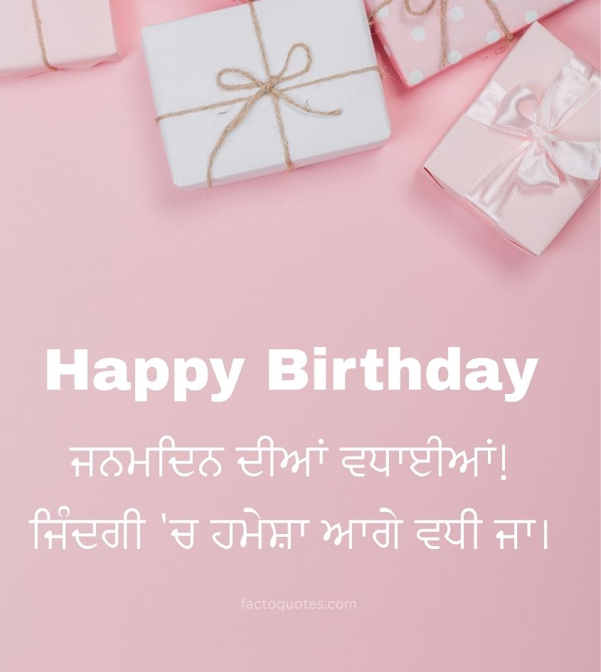 Punjabi Birthday Wishes for Loved Ones
