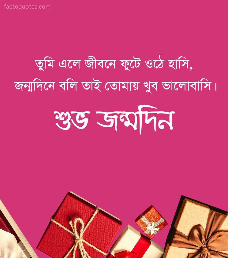 2 Line Short Bangla Birthday Shayari