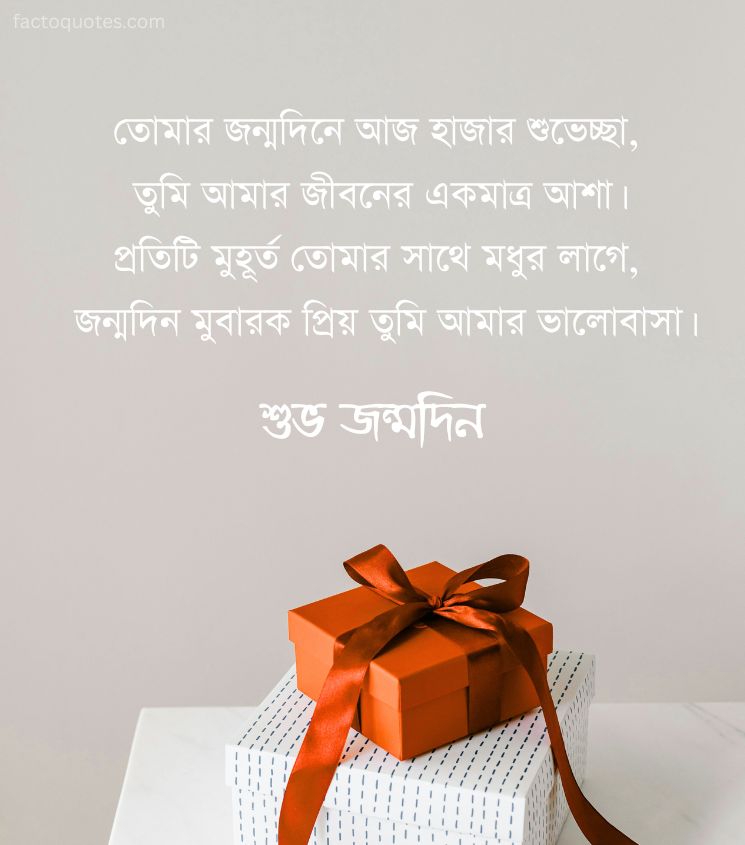 Birthday Shayari in Bengali