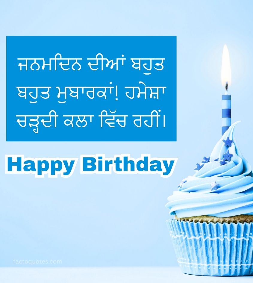 Birthday Wishes in Punjabi for Friends