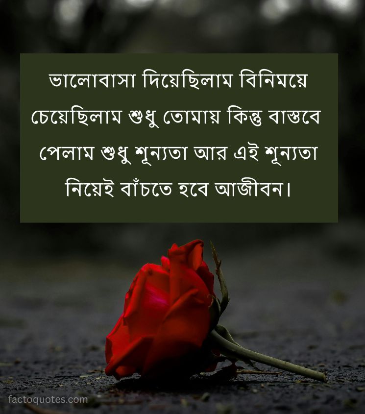 Emotional Sad Breakup Quotes in Bengali