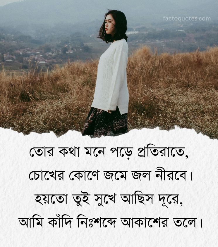Sad Shayari Bengali Images for Girls