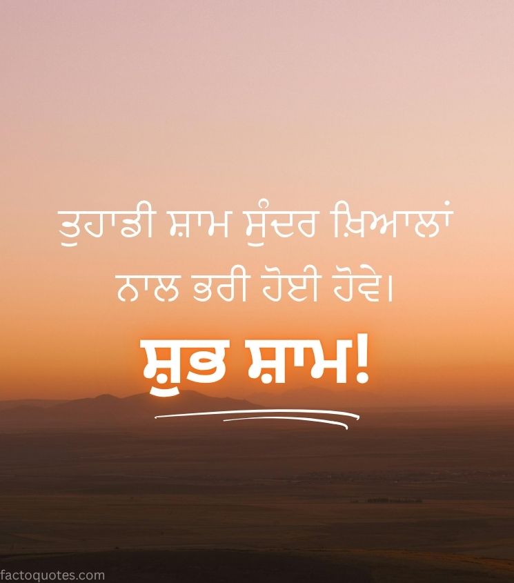 Good Evening Punjabi Pics Status