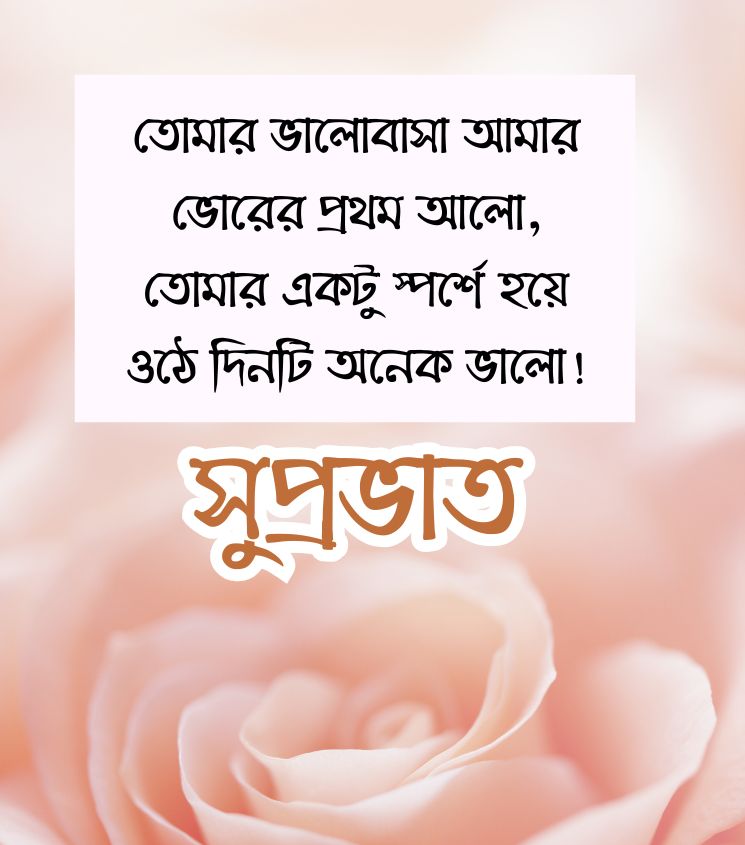 Bengali Good Morning Shayari Images for Lover