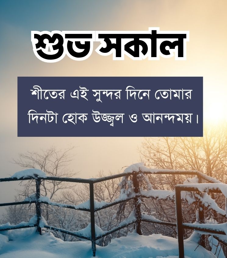 Good Morning Winter Bengali Wishes for Status