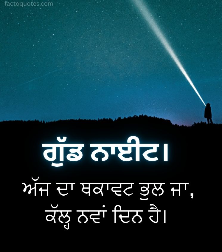 Good Night Images in Punjabi for Status