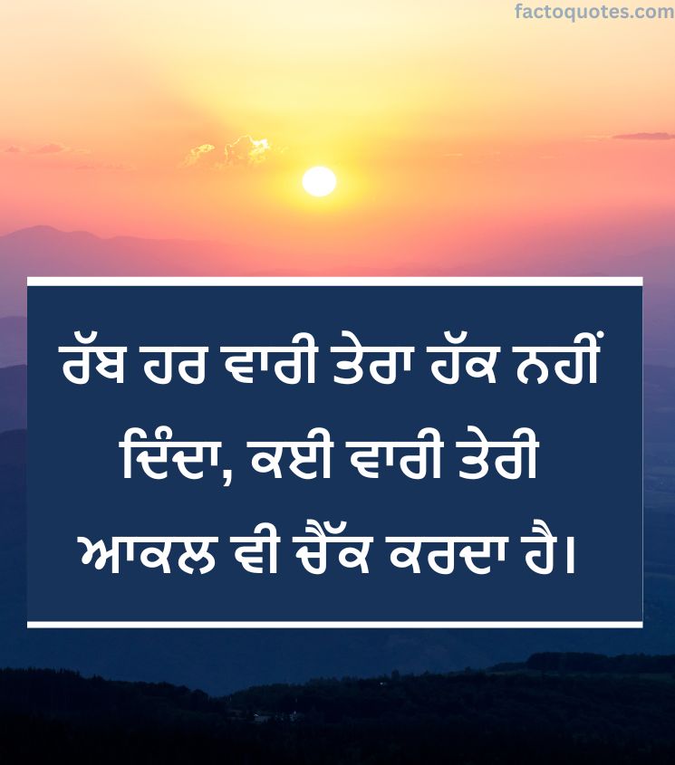 Punjabi Life Quotes
