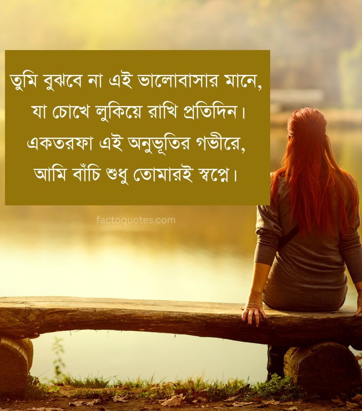 Bangla Quotes on Silent Love