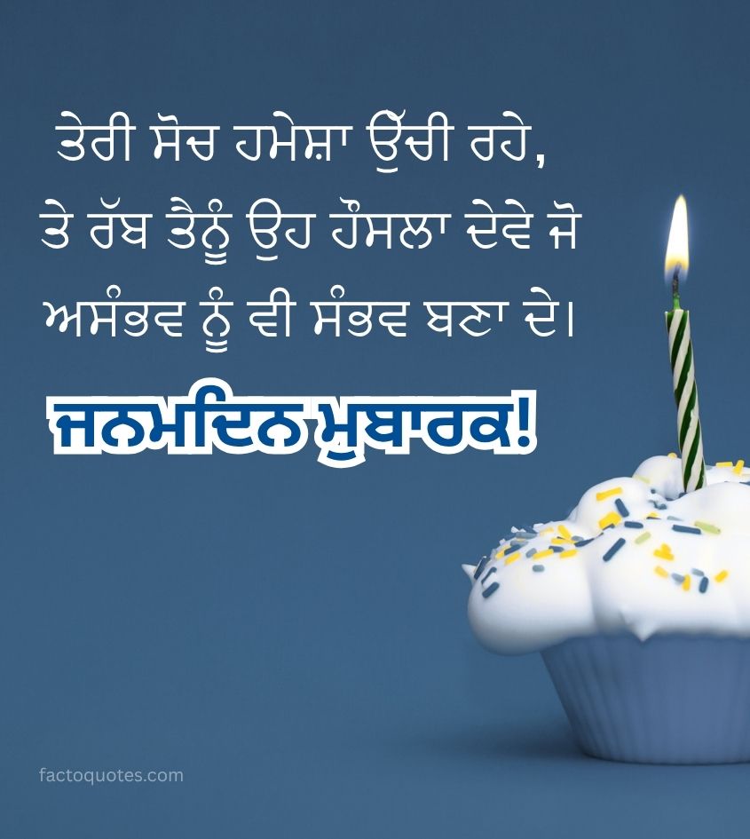 Punjabi Birthday Wishes for Status