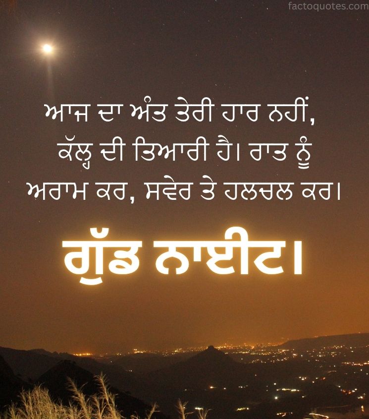 Punjabi Good Night Quotes
