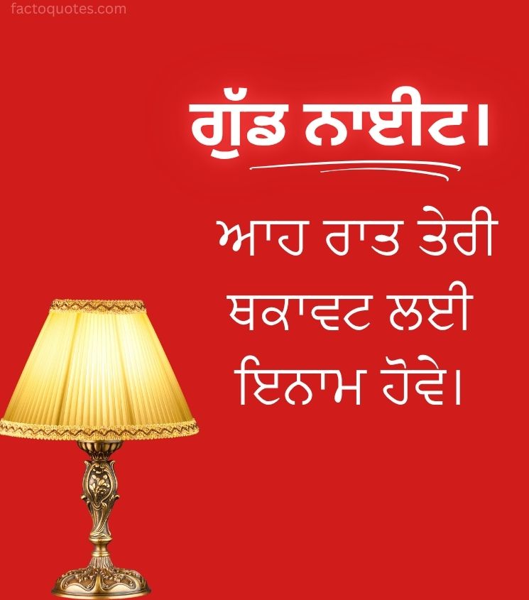 Punjabi Good Night Wishes for Friend