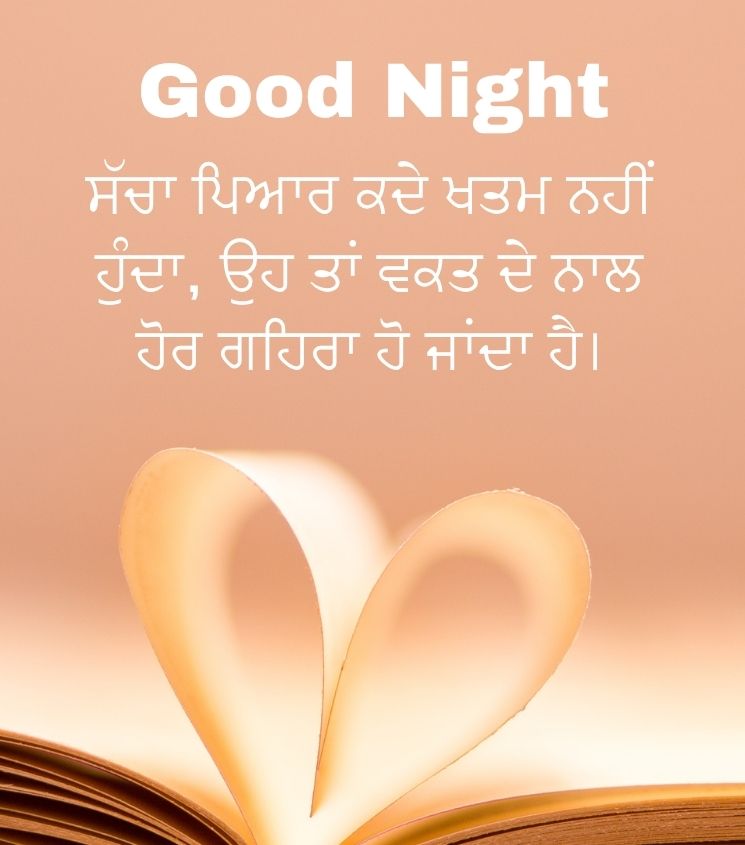 Punjabi Good Night Wishes for Love