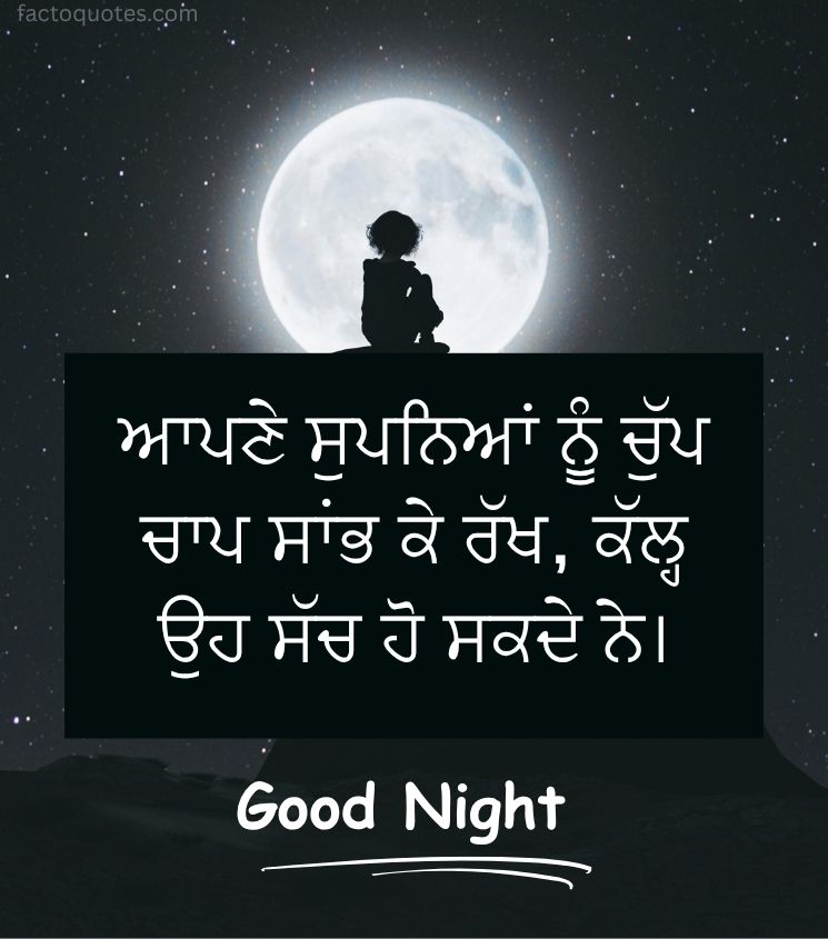 Alone Good Night Pics in Punjabi for Status