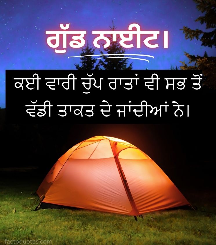 Good Night Punjabi Greetings Images for Friends