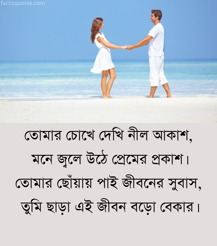 Poetry Shayari in Bengali for Lover